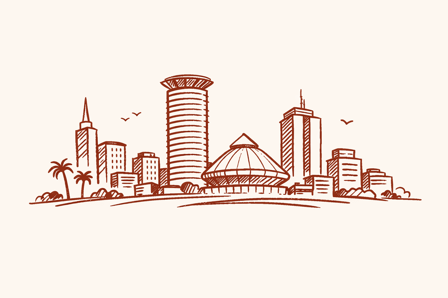 City skyline illustration
